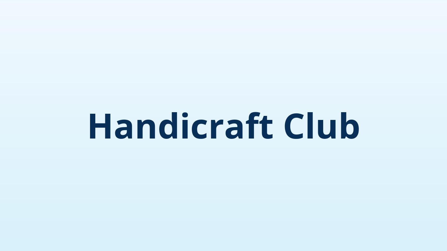 Handicraft Club 26-27